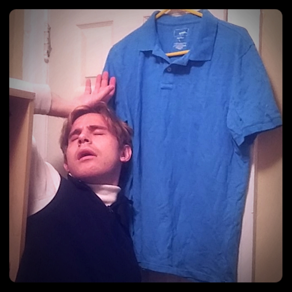 Blue polo t shirt